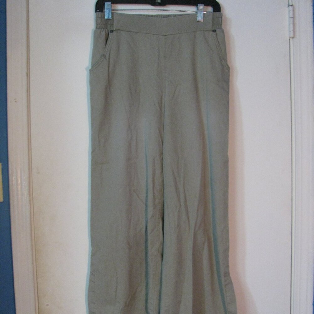 Diane Gilman  DG2 Casual Pants PS Petite Small NWT $59 Soft Green Elastic Waist